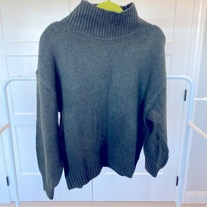 NWT Gap Forest Green Wool Mock Neck Sweater Size Medium